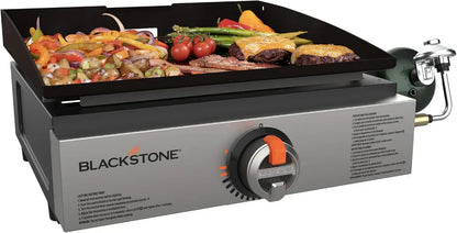60,000 BTU Commercial Griddle | 17" Heavy-Duty Cast Iron Flat Top Grill for High-Volume Cooking