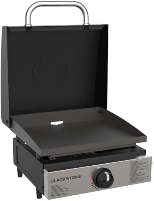 60,000 BTU Commercial Griddle | 17" Heavy-Duty Cast Iron Flat Top Grill for High-Volume Cooking