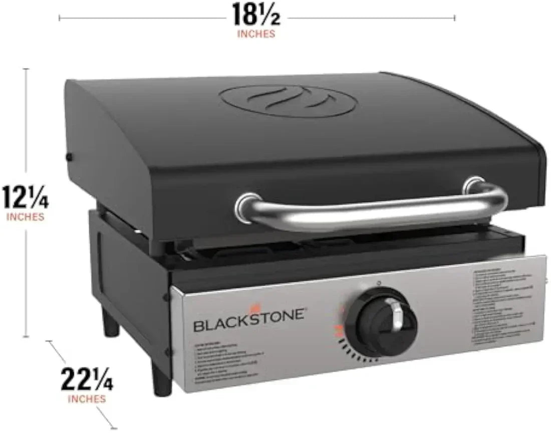 60,000 BTU Commercial Griddle | 17" Heavy-Duty Cast Iron Flat Top Grill for High-Volume Cooking